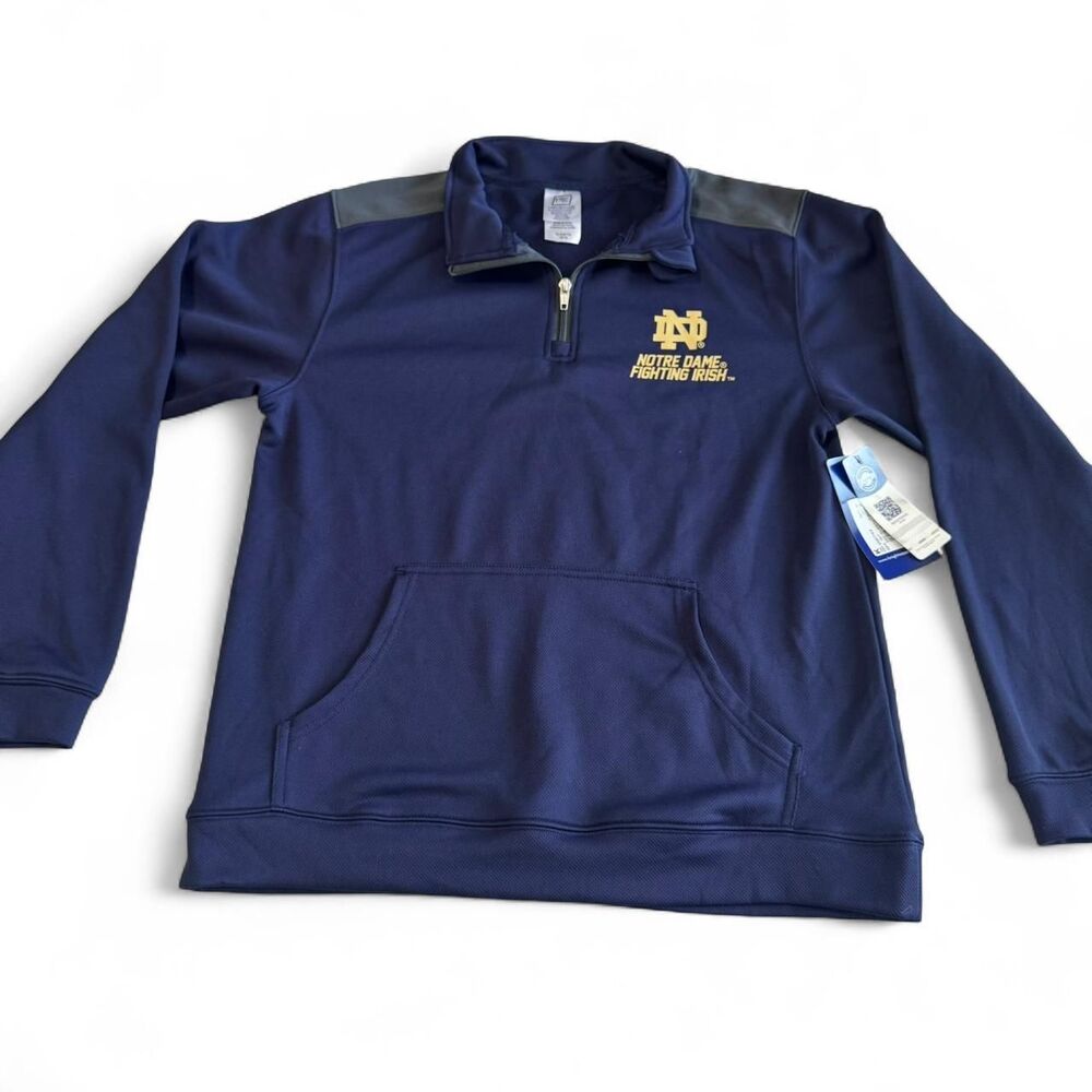 XL (16/18) Notre Dame‎ Quarter Zip – NWT Y2K Sports Prep - Knights Apparel
